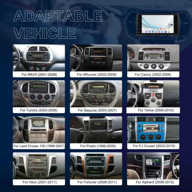 トヨタ カローラ用 Android 15 7インチ ワイヤレスCarPlay カープレーヤー カーセンターコントロールナビゲーション機、標準、標準+AHD+マイク