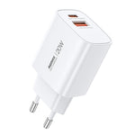 REMAX U187-AC 20W USBおよびType-C GaN急速充電器、EUプラグ、UKプラグ