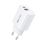 REMAX U187 30W USBおよびType-C GaN急速充電器、EUプラグ、UKプラグ