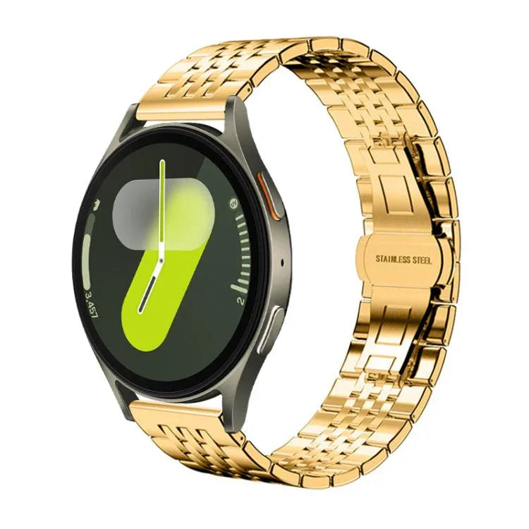 xDfind 七珠無垢ステンレススチールウォッチバンド、Samsung Galaxy Watch Ultra / Ultra 2025、Samsung Galaxy Watch8 / Watch8 Classic、Samsung Galaxy Watch 7 / 6 / 5 / FE、Samsung Galaxy Fit3 SM-R390用
