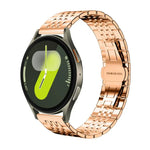 xDfind 七珠無垢ステンレススチールウォッチバンド、Samsung Galaxy Watch Ultra / Ultra 2025、Samsung Galaxy Watch8 / Watch8 Classic、Samsung Galaxy Watch 7 / 6 / 5 / FE、Samsung Galaxy Fit3 SM-R390用