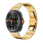 xDfind 七珠無垢ステンレススチールウォッチバンド、Samsung Galaxy Watch Ultra / Ultra 2025、Samsung Galaxy Watch8 / Watch8 Classic、Samsung Galaxy Watch 7 / 6 / 5 / FE、Samsung Galaxy Fit3 SM-R390用