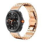 xDfind 七珠無垢ステンレススチールウォッチバンド、Samsung Galaxy Watch Ultra / Ultra 2025、Samsung Galaxy Watch8 / Watch8 Classic、Samsung Galaxy Watch 7 / 6 / 5 / FE、Samsung Galaxy Fit3 SM-R390用