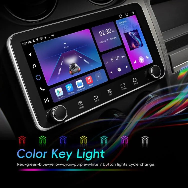 10.36インチスクリーン Android 15 カーCarPlay ナビ統合機 デュアルノブ付き、標準、標準+AHD+マイク