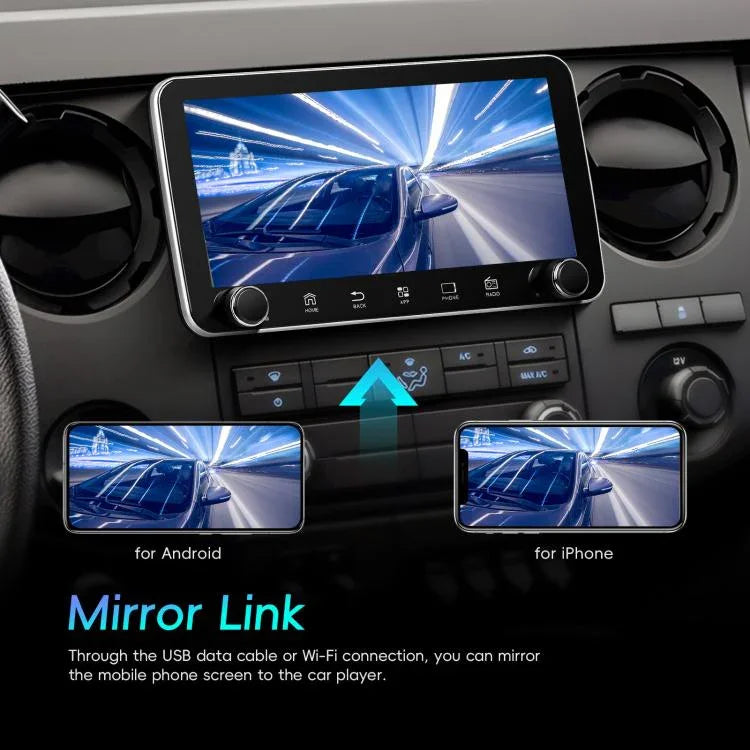 10.36インチスクリーン Android 15 カーCarPlay ナビ統合機 デュアルノブ付き、標準、標準+AHD+マイク