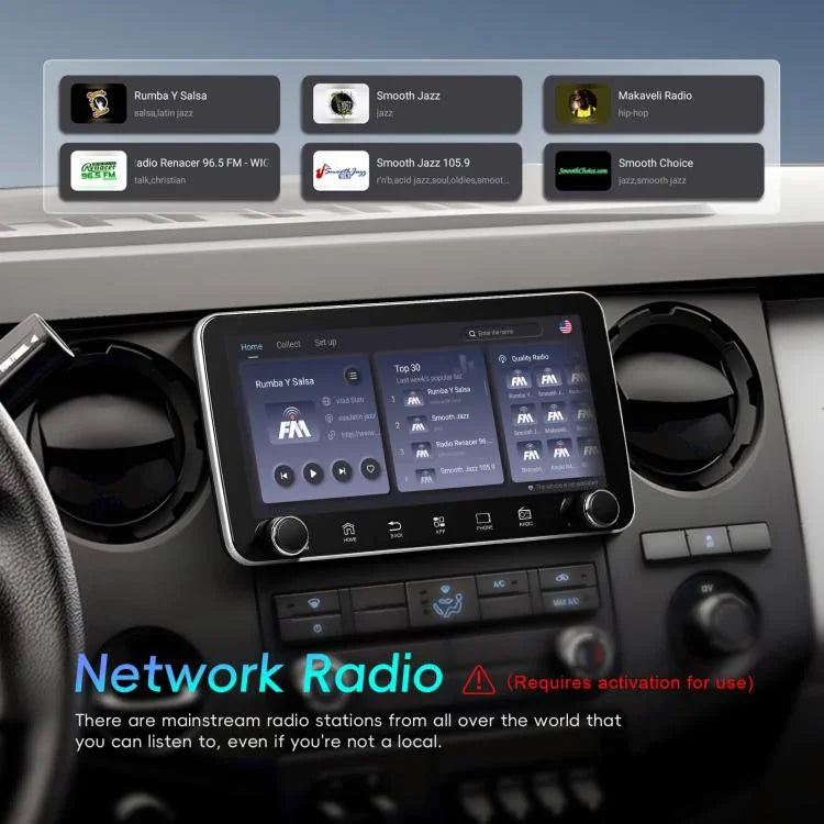 10.36インチスクリーン Android 15 カーCarPlay ナビ統合機 デュアルノブ付き、標準、標準+AHD+マイク