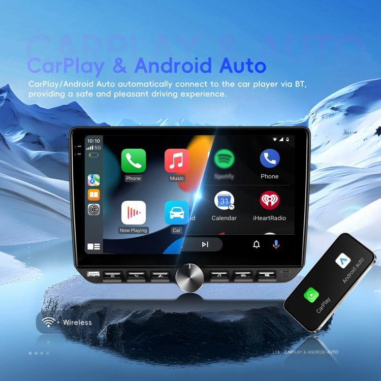 10インチスクリーン Android 15 カーナビオーディオビデオ統合機、標準、標準+AHD+マイク
