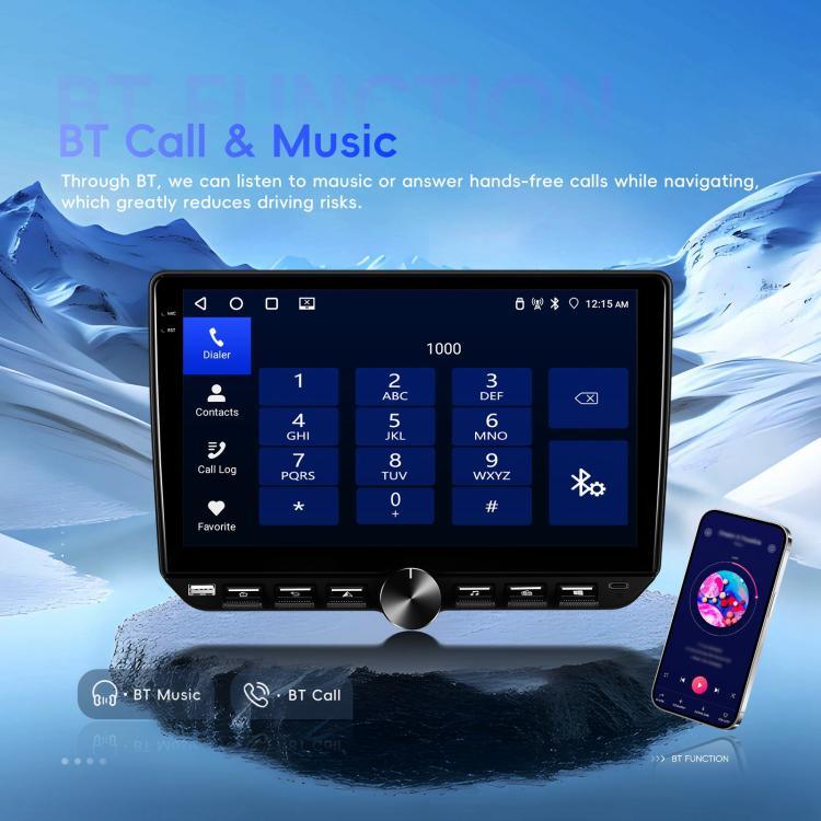 10インチスクリーン Android 15 カーナビオーディオビデオ統合機、標準、標準+AHD+マイク