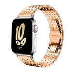 xDfind セブンビーズソリッドステンレススチールウォッチバンド、Apple Watch 42 / 44 / 45 / 46 / 49mm 22mm用、Apple Watch 38 / 40 / 41 / S10 42mm 20mm用