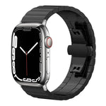 xDfind ワンビーズ竹ソリッドステンレススチールウォッチバンド、Apple Watch 42 / 44 / 45 / 46 / 49mm 22mm用、Apple Watch 38 / 40 / 41 / S10 42mm 20mm用