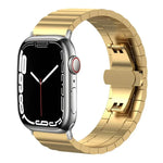 xDfind ワンビーズ竹ソリッドステンレススチールウォッチバンド、Apple Watch 42 / 44 / 45 / 46 / 49mm 22mm用、Apple Watch 38 / 40 / 41 / S10 42mm 20mm用