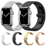 xDfind ワンビーズ竹ソリッドステンレススチールウォッチバンド、Apple Watch 42 / 44 / 45 / 46 / 49mm 22mm用、Apple Watch 38 / 40 / 41 / S10 42mm 20mm用