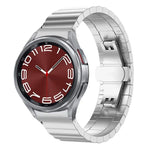 xDfind 一珠竹無垢ステンレススチールウォッチバンド、Samsung Galaxy Watch8 / Watch8 Classic 22mm、Samsung Galaxy Watch 7 / 6 / 5 / FE 20mm、Samsung Galaxy Fit3 SM-R390 18mm用