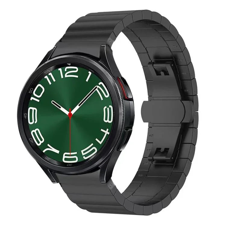 xDfind 一珠竹無垢ステンレススチールウォッチバンド、Samsung Galaxy Watch8 / Watch8 Classic 22mm、Samsung Galaxy Watch 7 / 6 / 5 / FE 20mm、Samsung Galaxy Fit3 SM-R390 18mm用