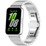 xDfind One-bead Bamboo Solid Stainless Steel Watch Band, For Galaxy Watch9 / 8 / 8 Classic 22mm, For Samsung Galaxy Watch 7 / 6 / 5 / FE 20mm, For Samsung Galaxy Fit3 SM-R390 18mm