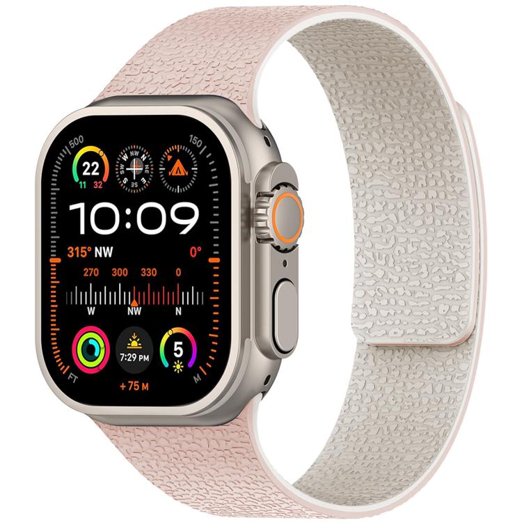 xDfind ライチテクスチャーマグネットシリコンウォッチバンド、Apple Watch 42 / 44 / 45 / 46 / 49mm用、Apple Watch 38 / 40 / 41 / S10 42mm用