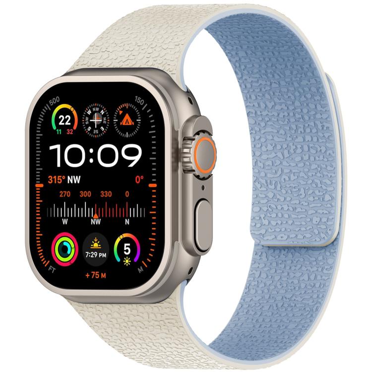 xDfind ライチテクスチャーマグネットシリコンウォッチバンド、Apple Watch 42 / 44 / 45 / 46 / 49mm用、Apple Watch 38 / 40 / 41 / S10 42mm用
