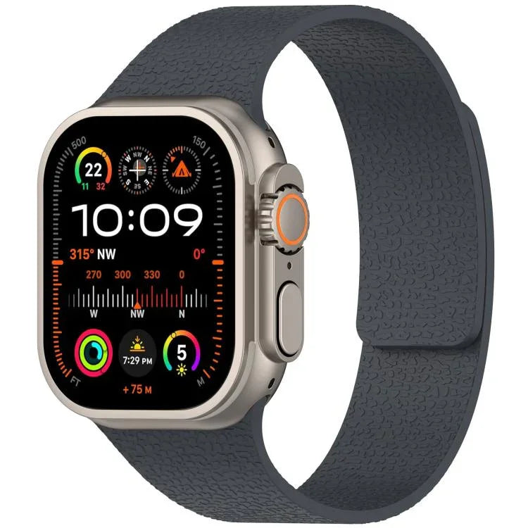 xDfind ライチテクスチャーマグネットシリコンウォッチバンド、Apple Watch 42 / 44 / 45 / 46 / 49mm用、Apple Watch 38 / 40 / 41 / S10 42mm用