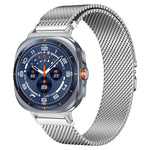 xDfind ミラネーゼパラシュートバックルステンレススチールウォッチバンド、Samsung Galaxy Watch Ultra / Ultra 2025、Samsung Galaxy Watch8 / Watch8 Classic 22mm用