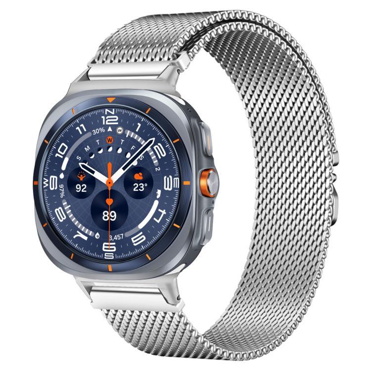 xDfind ミラネーゼパラシュートバックルステンレススチールウォッチバンド、Samsung Galaxy Watch Ultra / Ultra 2025、Samsung Galaxy Watch8 / Watch8 Classic 22mm用