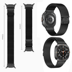 xDfind ミラネーゼパラシュートバックルステンレススチールウォッチバンド、Samsung Galaxy Watch Ultra / Ultra 2025、Samsung Galaxy Watch8 / Watch8 Classic 22mm用