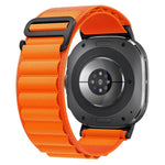 xDfind ブラックバックルループナイロンウォッチバンド、Samsung Galaxy Watch Ultra 47mm / Ultra 2025、Samsung Galaxy Watch8 / 8 Classic用