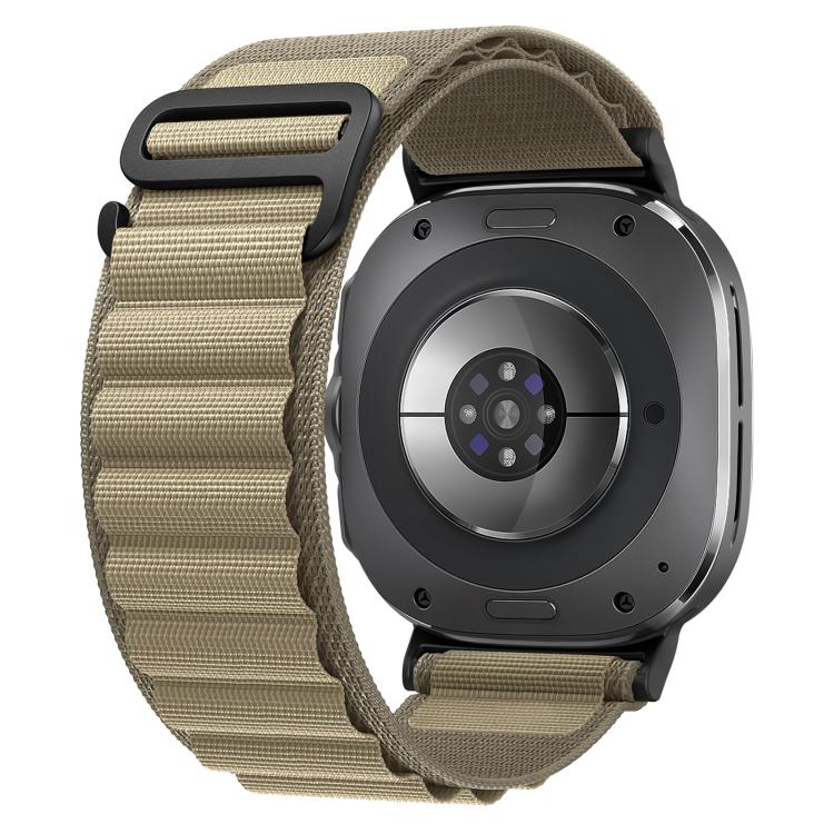 xDfind ブラックバックルループナイロンウォッチバンド、Samsung Galaxy Watch Ultra 47mm / Ultra 2025、Samsung Galaxy Watch8 / 8 Classic用
