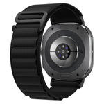 xDfind ブラックバックルループナイロンウォッチバンド、Samsung Galaxy Watch Ultra 47mm / Ultra 2025、Samsung Galaxy Watch8 / 8 Classic用