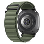 xDfind ブラックバックルループナイロンウォッチバンド、Samsung Galaxy Watch Ultra 47mm / Ultra 2025、Samsung Galaxy Watch8 / 8 Classic用