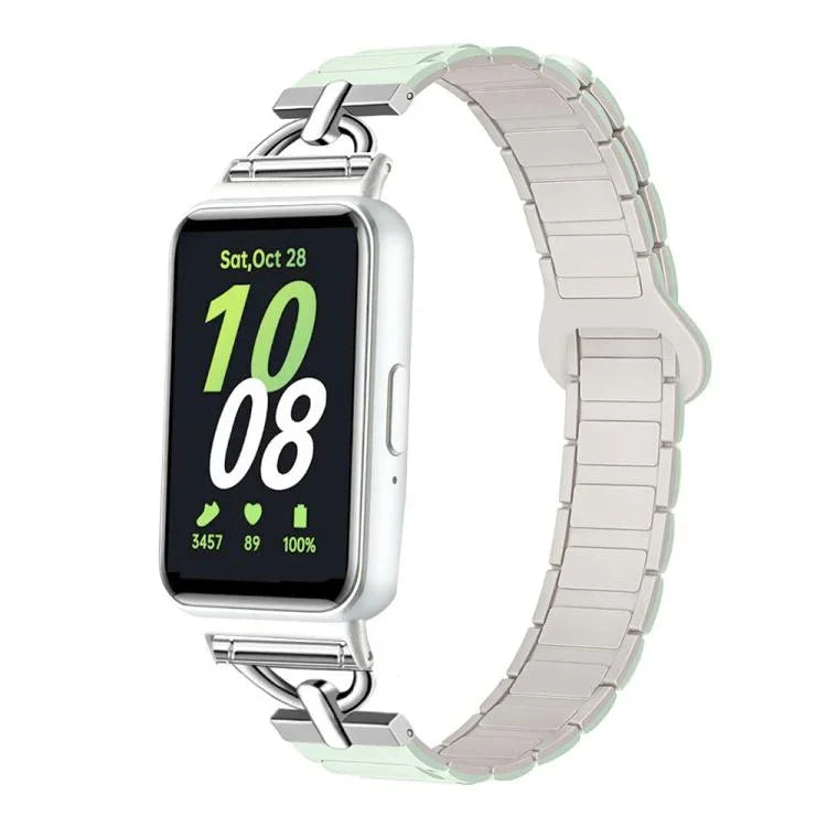 D字型三珠マグネティックシリコンウォッチバンド、Samsung Galaxy Fit3用