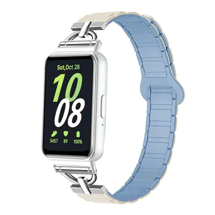 D字型三珠マグネティックシリコンウォッチバンド、Samsung Galaxy Fit3用