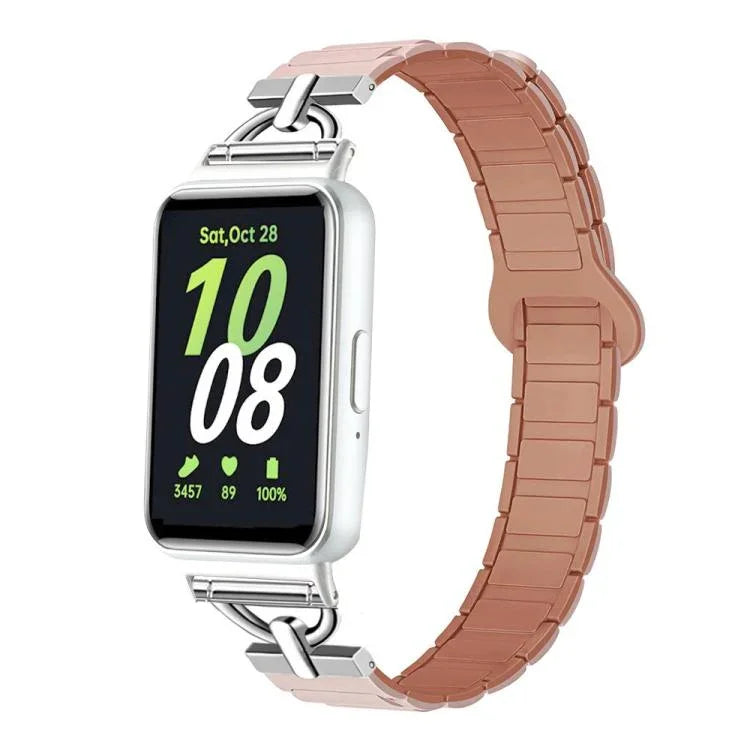 D字型三珠マグネティックシリコンウォッチバンド、Samsung Galaxy Fit3用