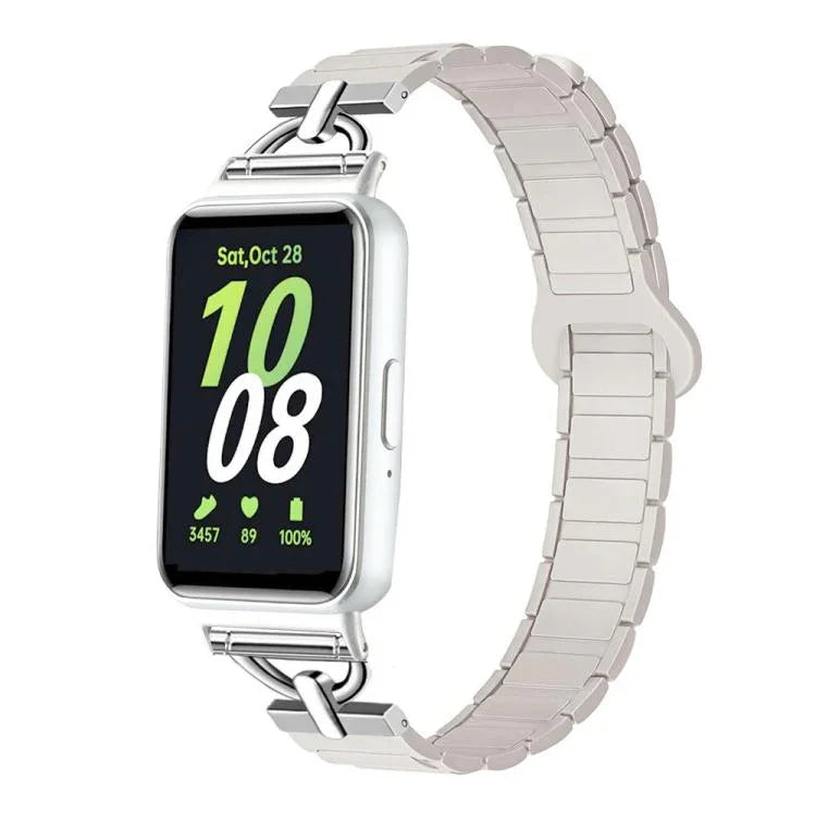 D字型三珠マグネティックシリコンウォッチバンド、Samsung Galaxy Fit3用