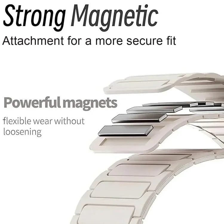 D字型三珠マグネティックシリコンウォッチバンド、Samsung Galaxy Fit3用