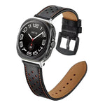 ホールレトロレザーウォッチバンド、Samsung Galaxy Watch Ultra 47mm / Ultra 2025用