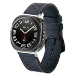 ホールレトロレザーウォッチバンド、Samsung Galaxy Watch Ultra 47mm / Ultra 2025用