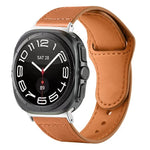 リベットリバースバックルレザーウォッチバンド、Samsung Galaxy Watch Ultra 47mm / Ultra 2025用