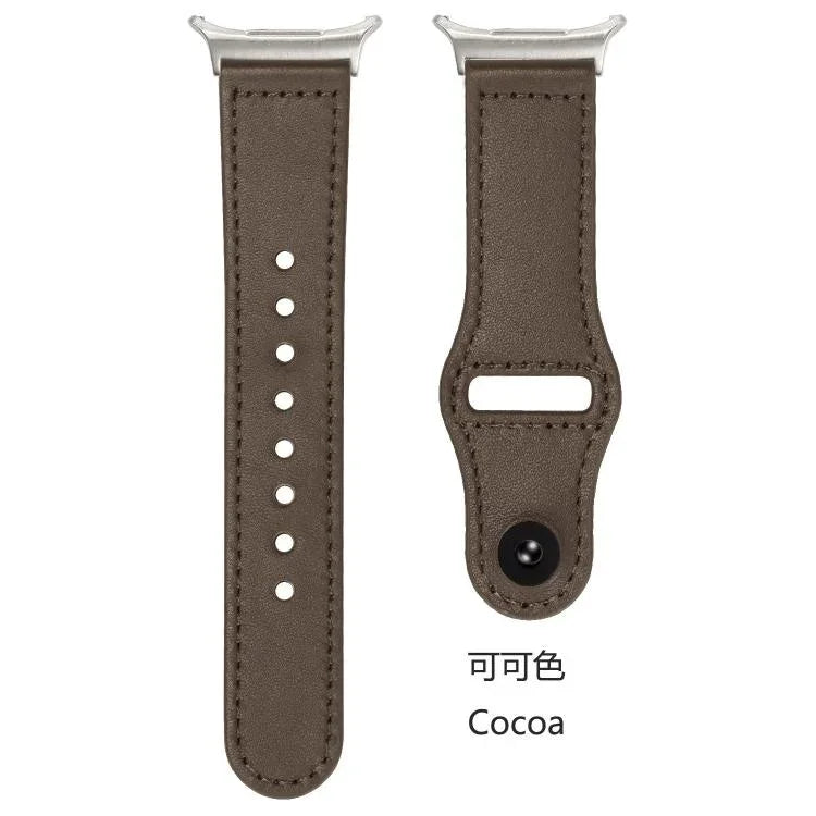 リベットリバースバックルレザーウォッチバンド、Samsung Galaxy Watch Ultra 47mm / Ultra 2025用