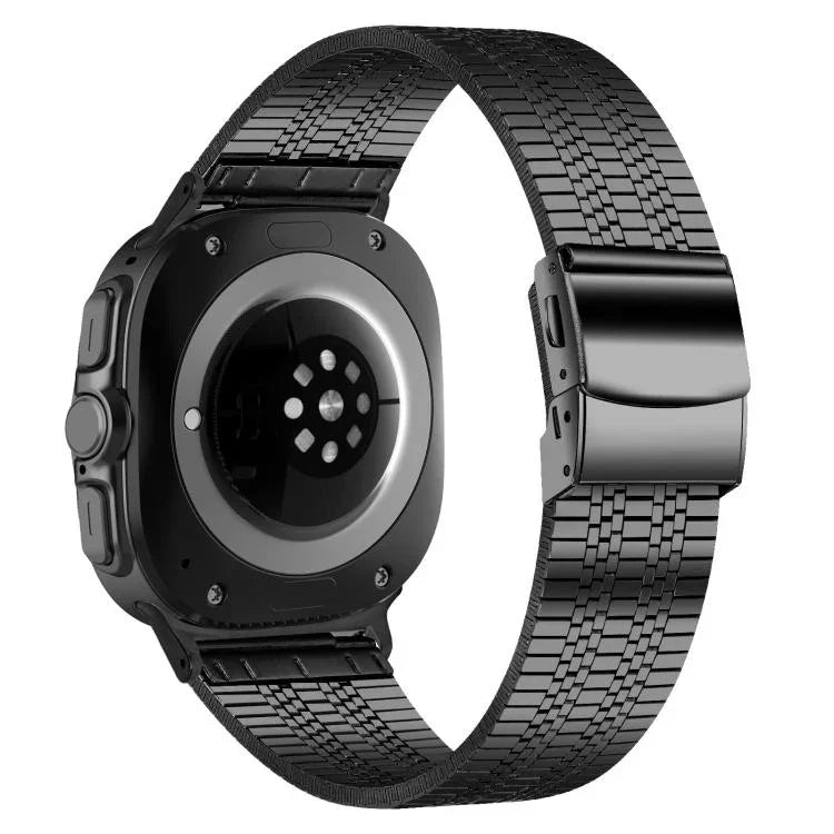 タートルバックル五珠ステンレススチールウォッチバンド、Samsung Galaxy Watch Ultra 47mm / Ultra 2025用