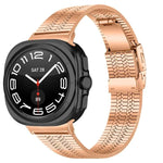 タートルバックル五珠ステンレススチールウォッチバンド、Samsung Galaxy Watch Ultra 47mm / Ultra 2025用
