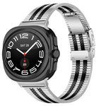 タートルバックル五珠ステンレススチールウォッチバンド、Samsung Galaxy Watch Ultra 47mm / Ultra 2025用