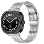 タートルバックル五珠ステンレススチールウォッチバンド、Samsung Galaxy Watch Ultra 47mm / Ultra 2025用