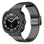 七珠バックルステンレススチールウォッチバンド、Samsung Galaxy Watch Ultra 47mm / Ultra 2025用