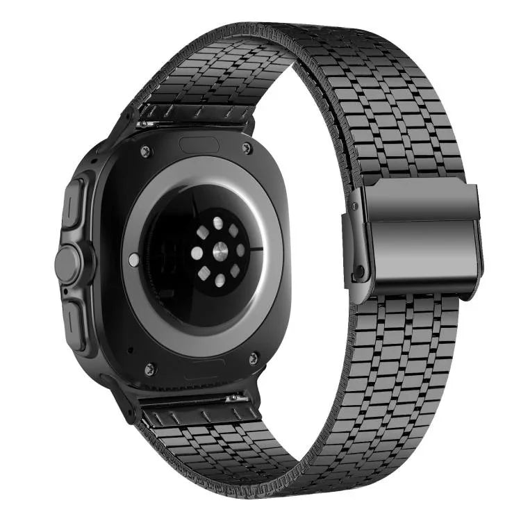 七珠バックルステンレススチールウォッチバンド、Samsung Galaxy Watch Ultra 47mm / Ultra 2025用