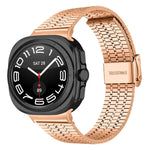 七珠バックルステンレススチールウォッチバンド、Samsung Galaxy Watch Ultra 47mm / Ultra 2025用