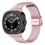 七珠バックルステンレススチールウォッチバンド、Samsung Galaxy Watch Ultra 47mm / Ultra 2025用