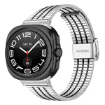 七珠バックルステンレススチールウォッチバンド、Samsung Galaxy Watch Ultra 47mm / Ultra 2025用