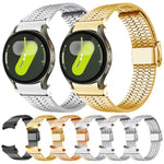セブンビーズバックル ステンレススチール時計バンド、Samsung Galaxy Watch 7 / 6 / 5 / 4用