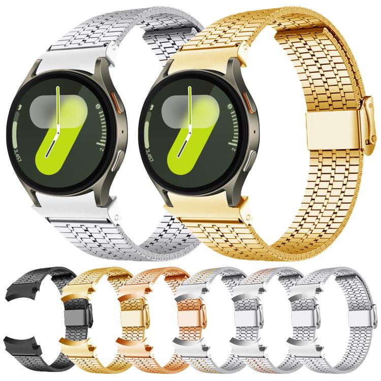 セブンビーズバックル ステンレススチール時計バンド、Samsung Galaxy Watch 7 / 6 / 5 / 4用