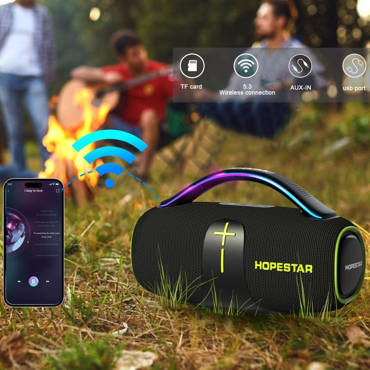 HOPESTAR H85 70W アウトドアポータブル防水Bluetoothスピーカー TF / AUX / USB対応